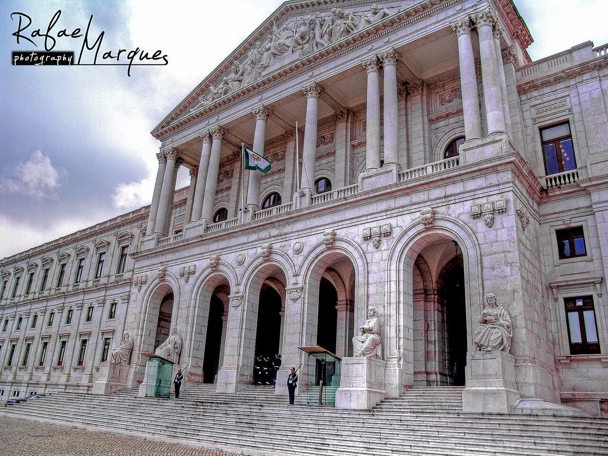 Fachada da Assembleia da República, em Lisboa